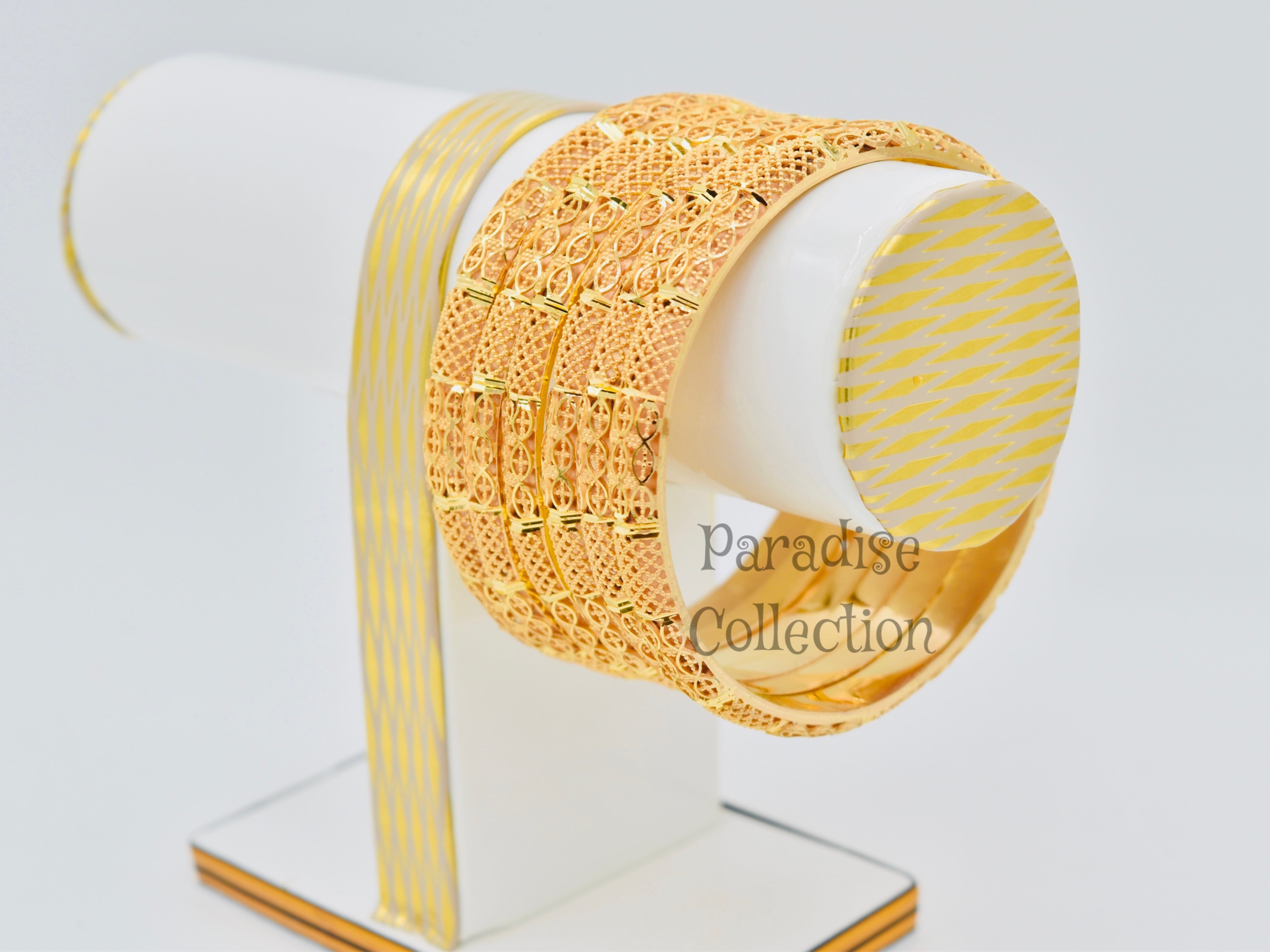 Premium Designer Sona Polish Bangles – Radiant Shine with Elegant Gift Box