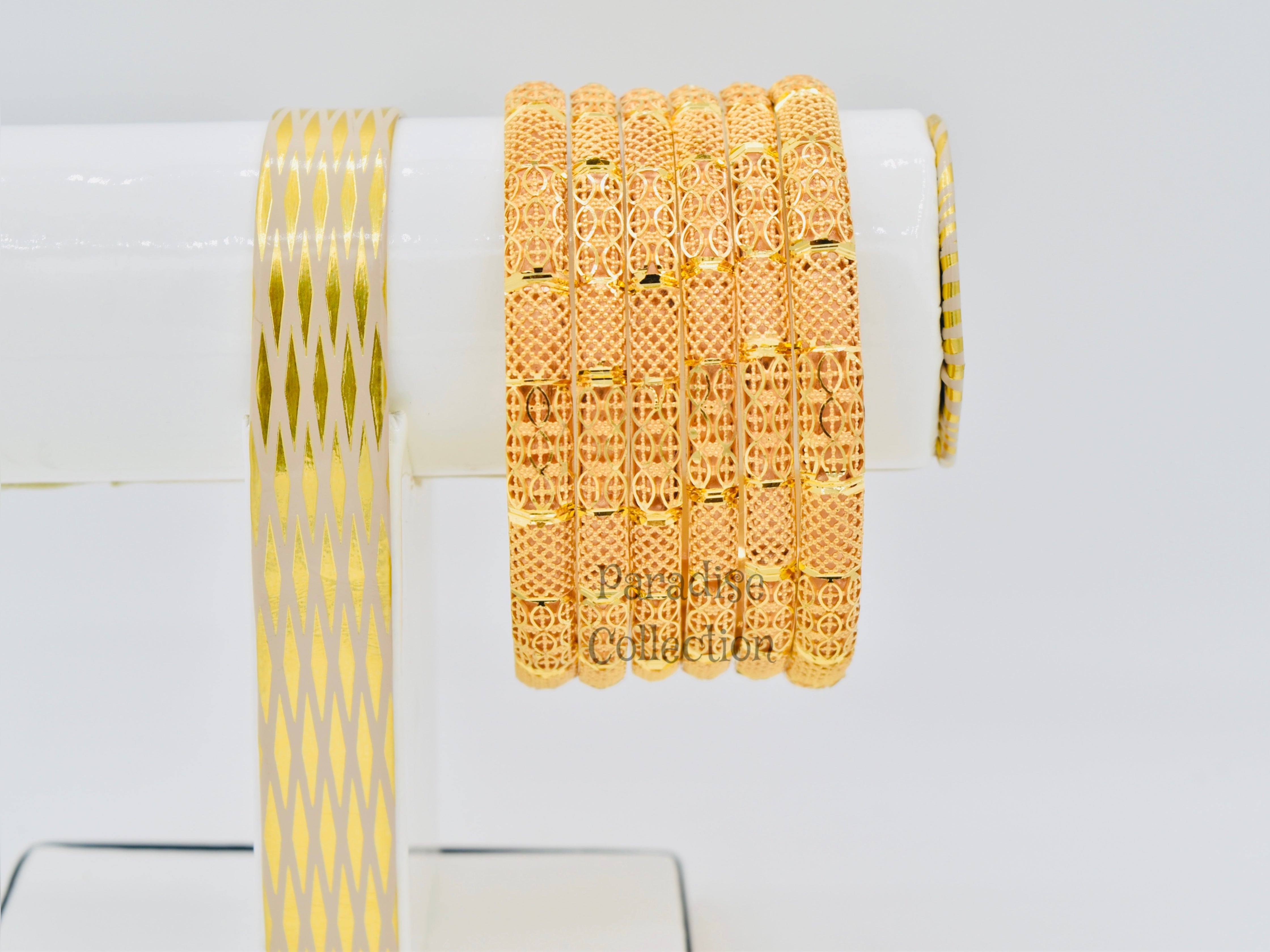Premium Designer Sona Polish Bangles – Radiant Shine with Elegant Gift Box