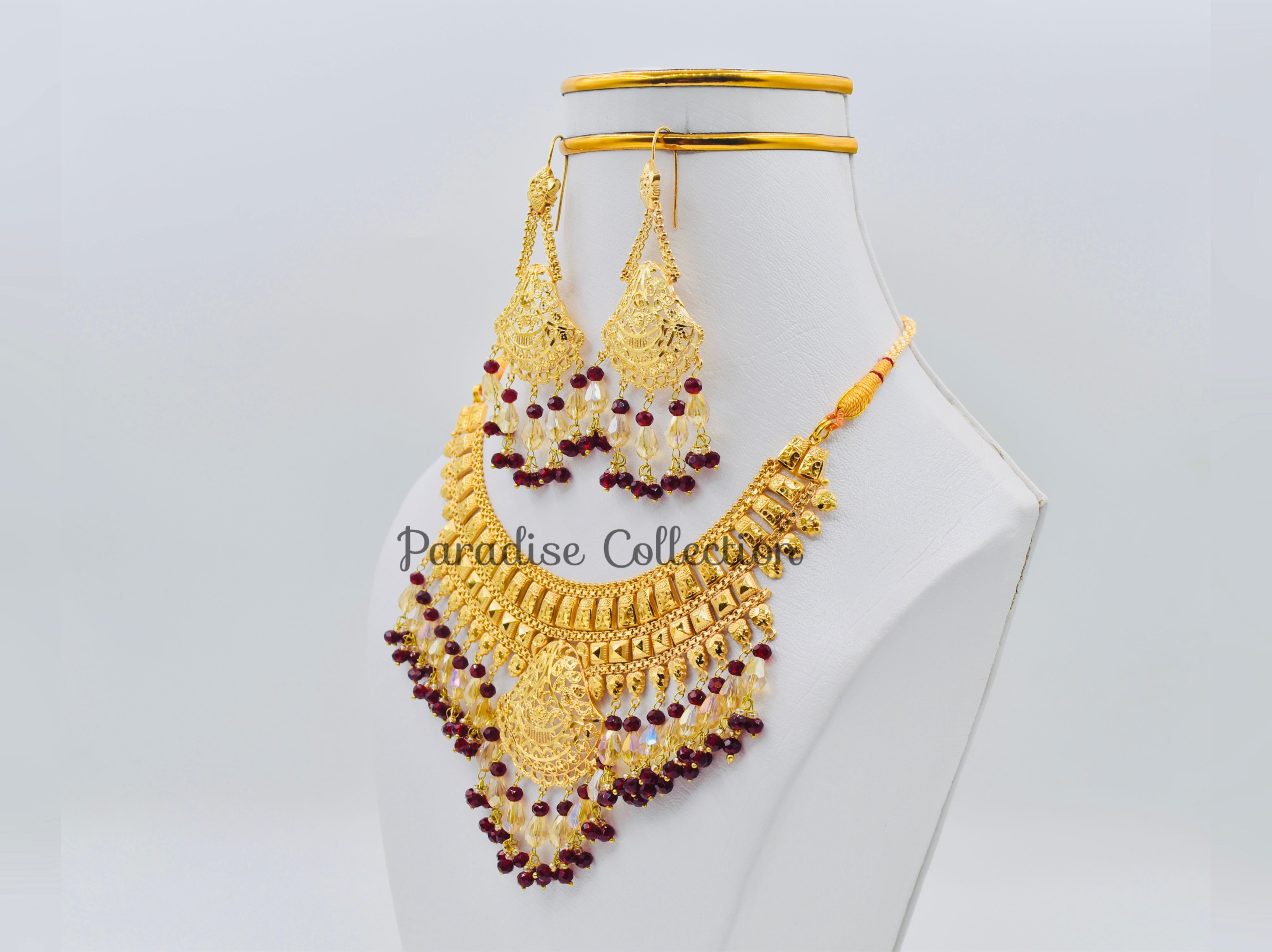 High-Quality Sona Finish Necklace Set – Ideal For Weddings, Festivals & Gifting