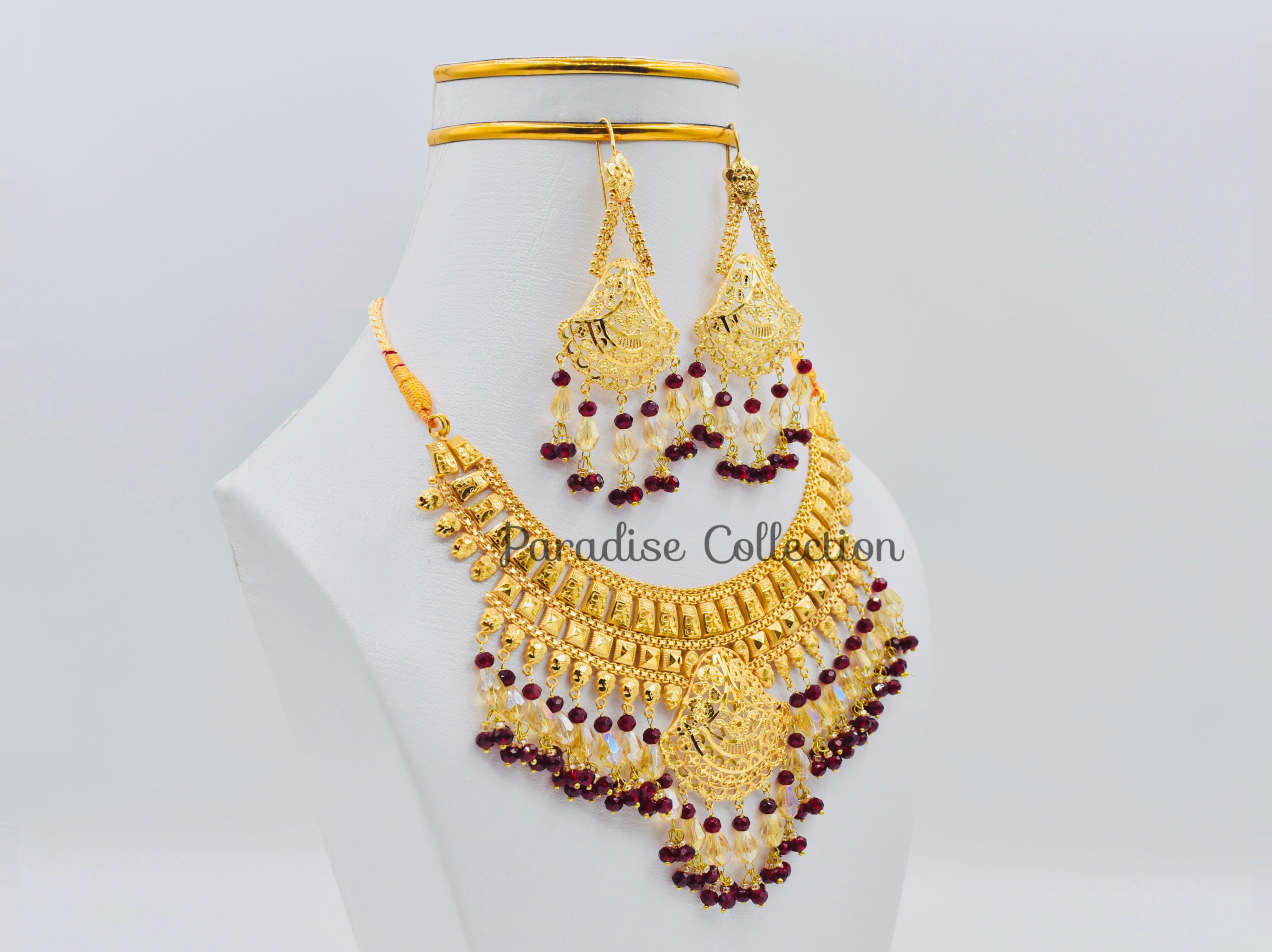 High-Quality Sona Finish Necklace Set – Ideal For Weddings, Festivals & Gifting