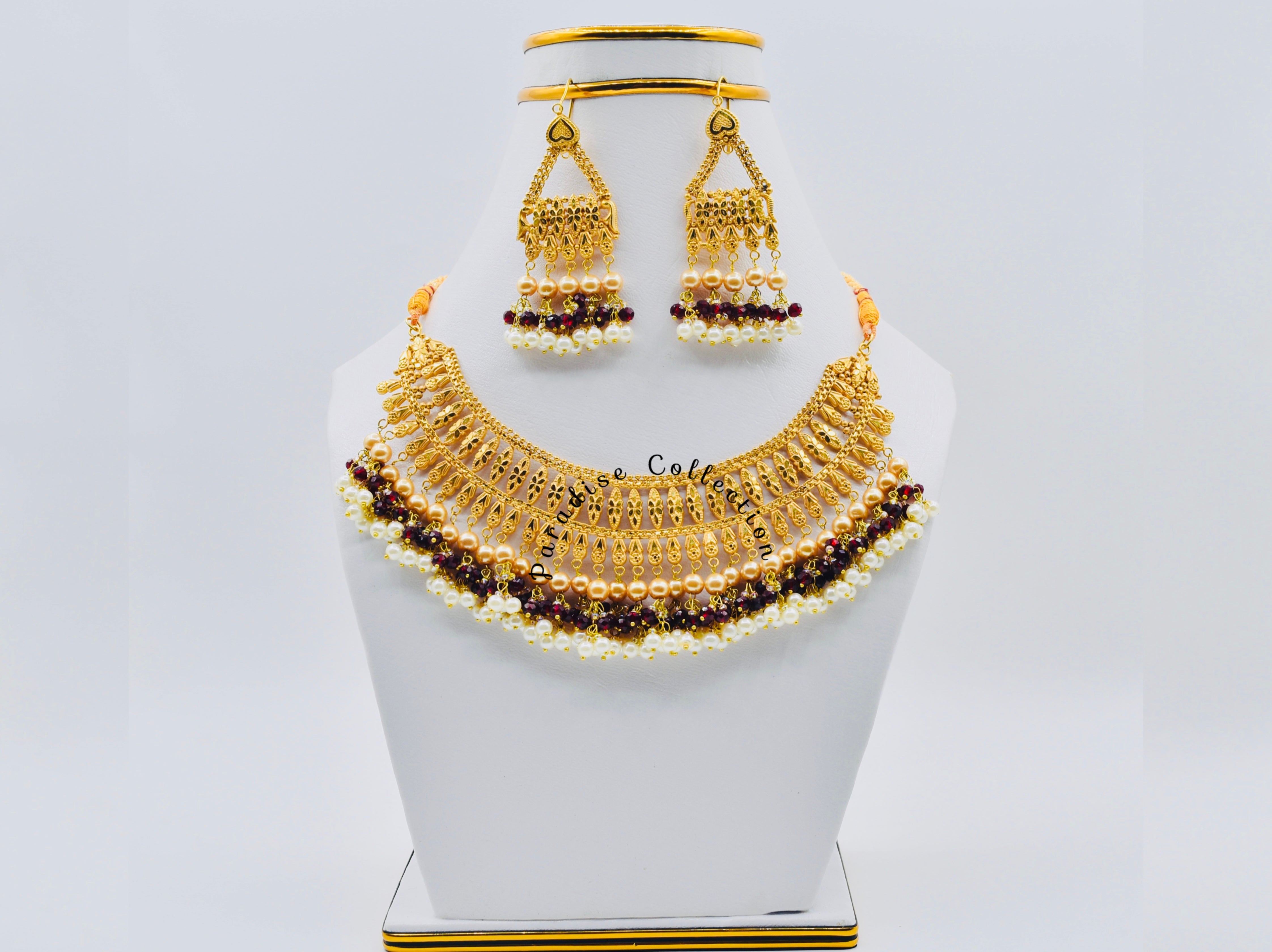 Luxury Sona Finish Necklace Set – Perfect for Weddings, Festive Wear & Thoughtful Gifting