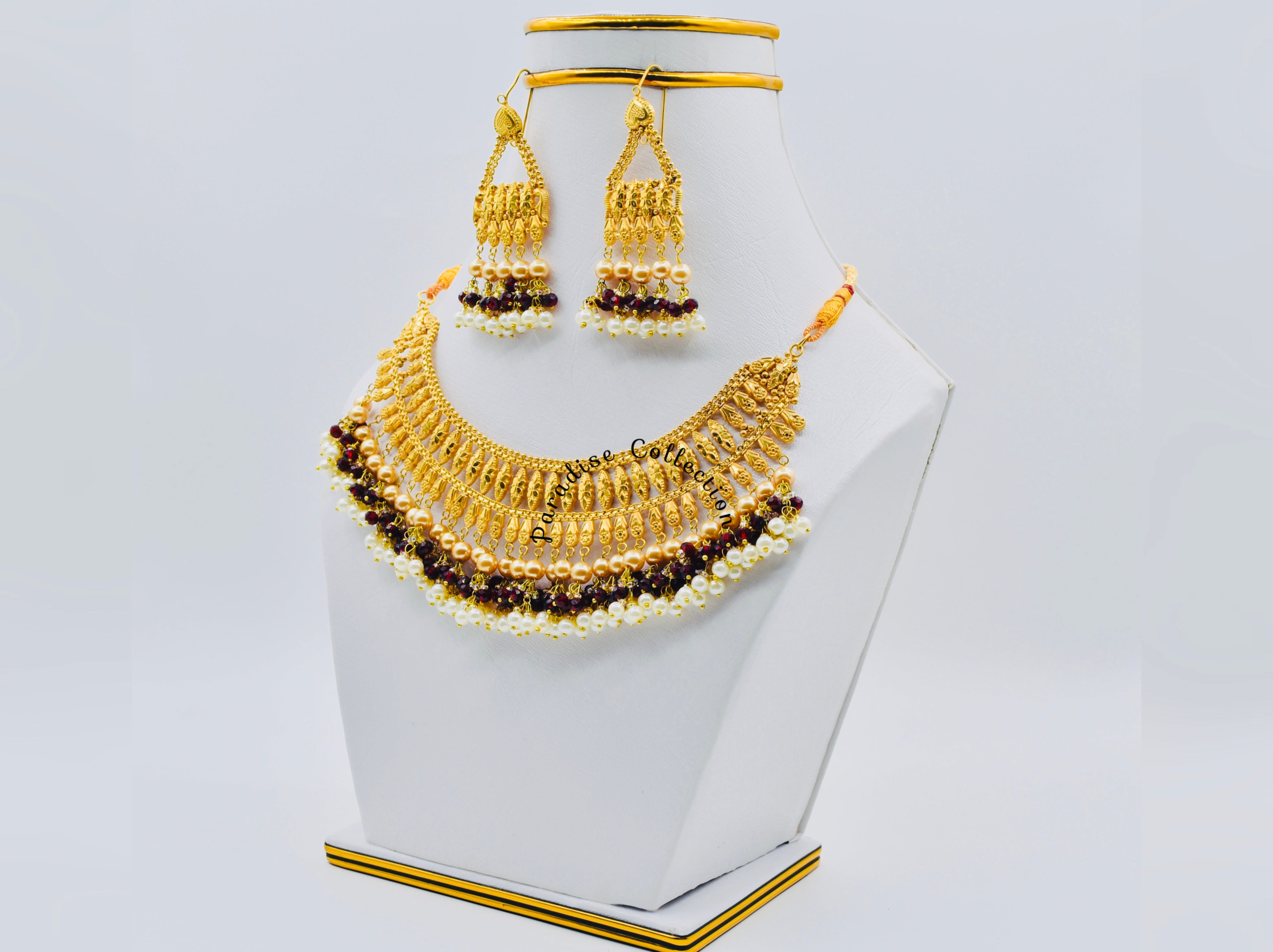 Luxury Sona Finish Necklace Set – Perfect for Weddings, Festive Wear & Thoughtful Gifting