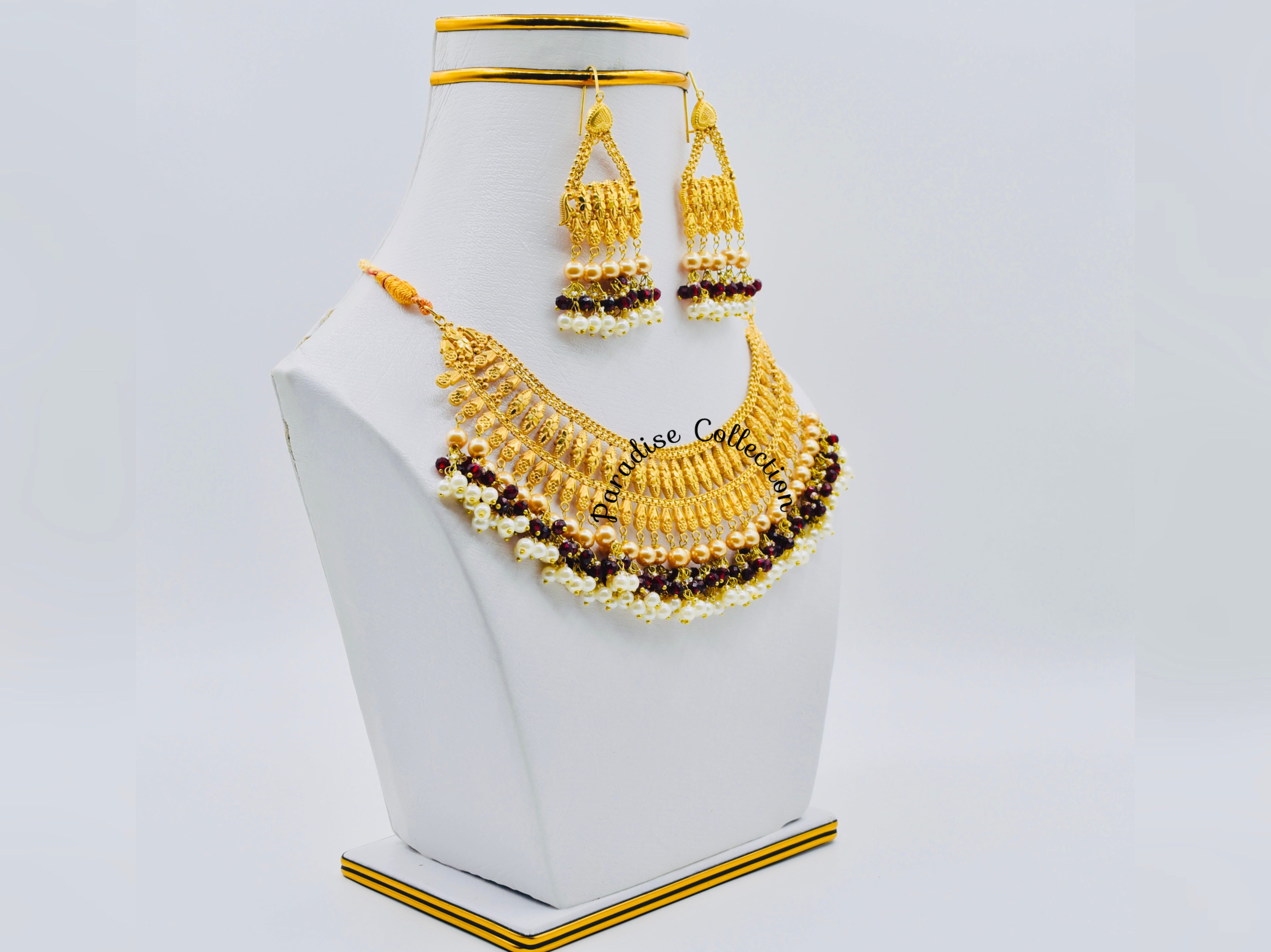 Luxury Sona Finish Necklace Set – Perfect for Weddings, Festive Wear & Thoughtful Gifting