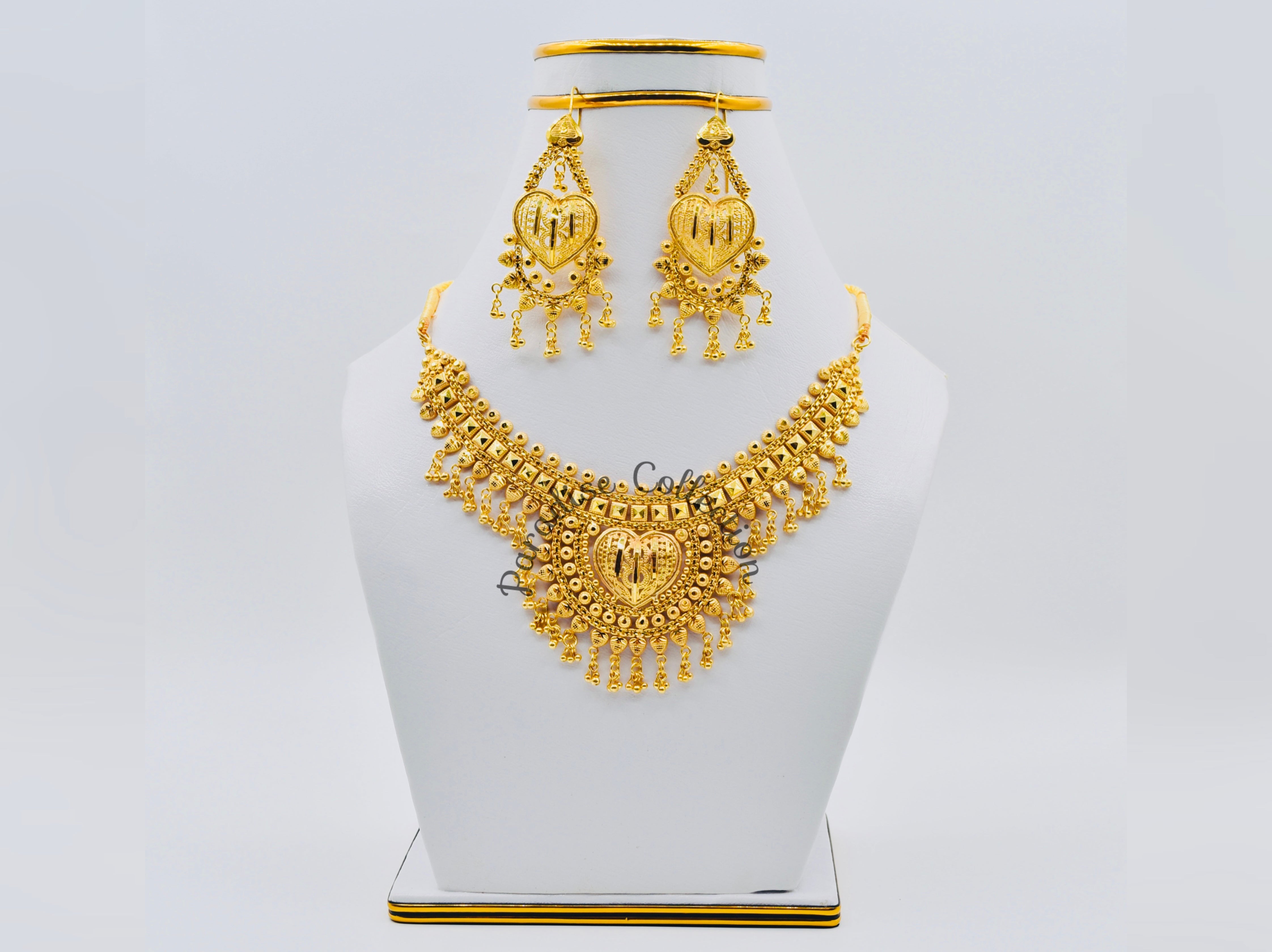 High-Quality Sona Polish Necklace Set – Stunning Accessory For Bridal Wear & Gifts