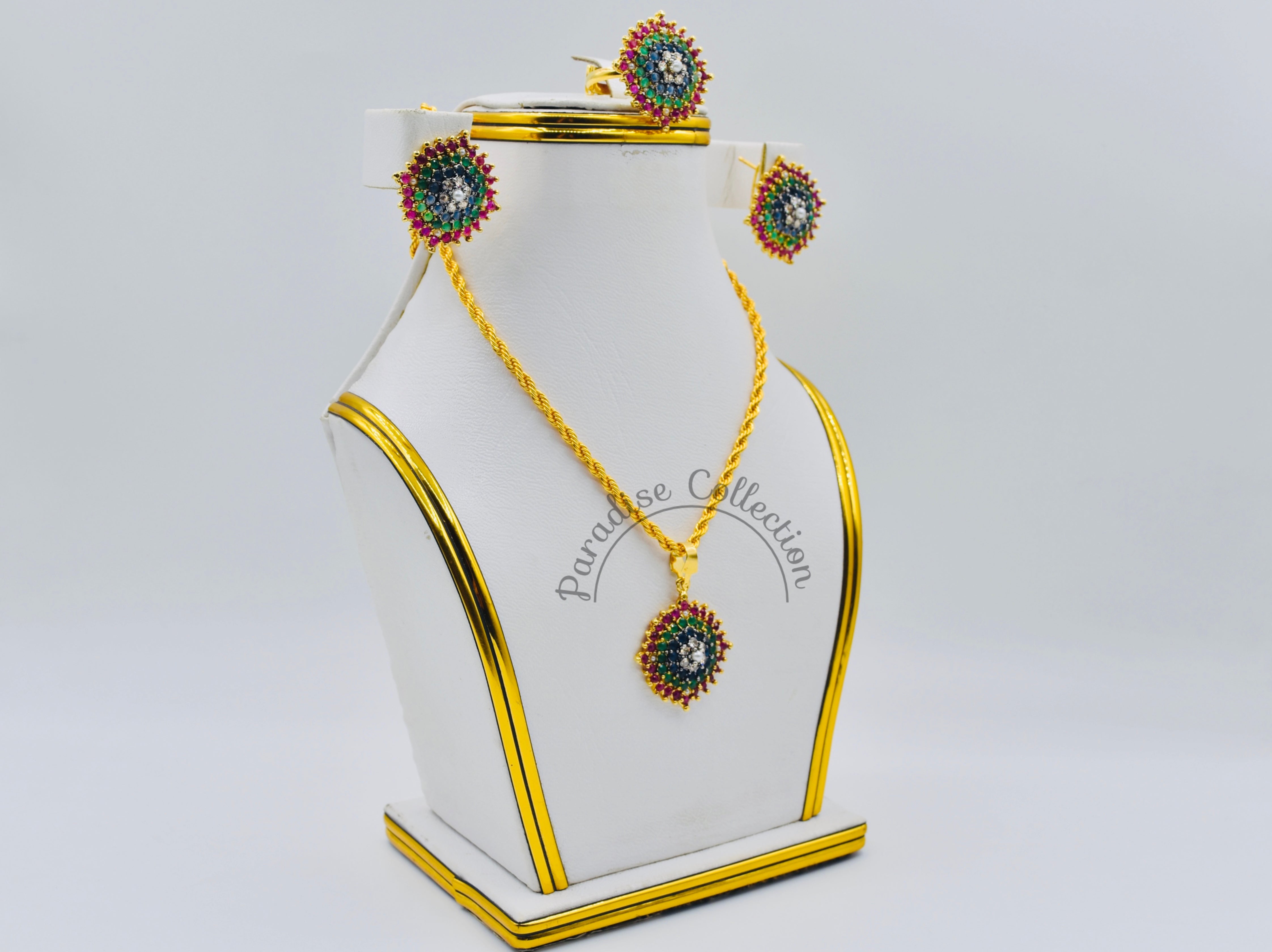 Pendant & Earrings Combo With Free Chain