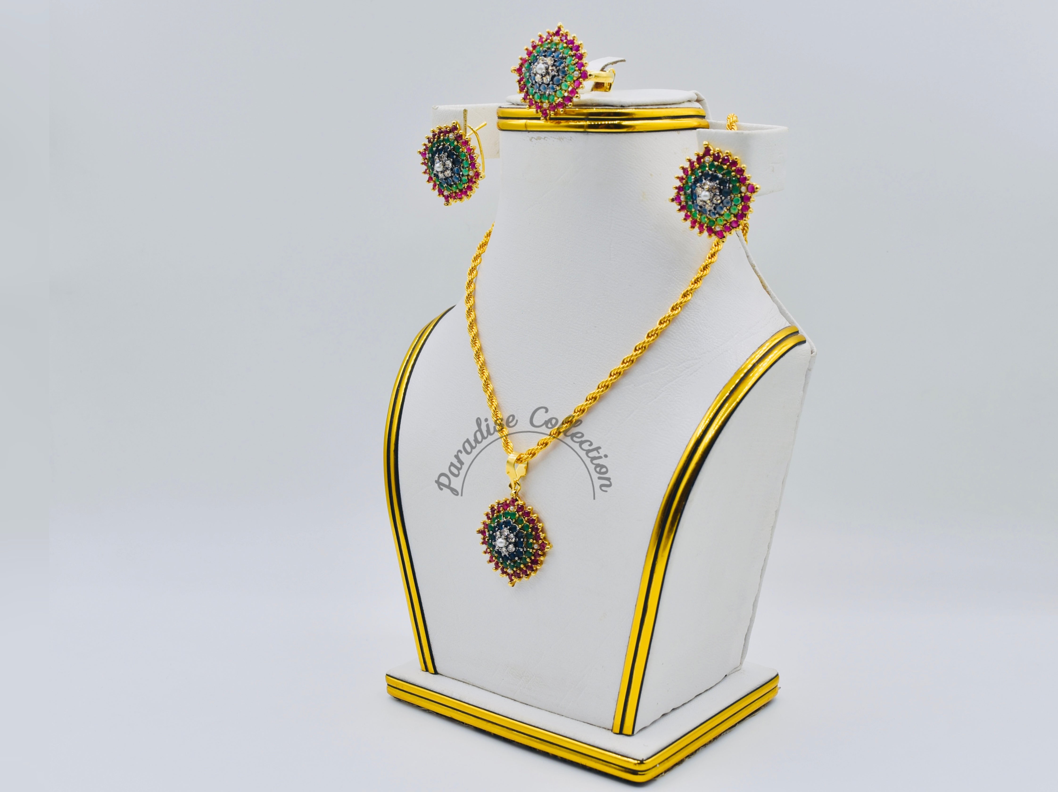 Pendant & Earrings Combo With Free Chain