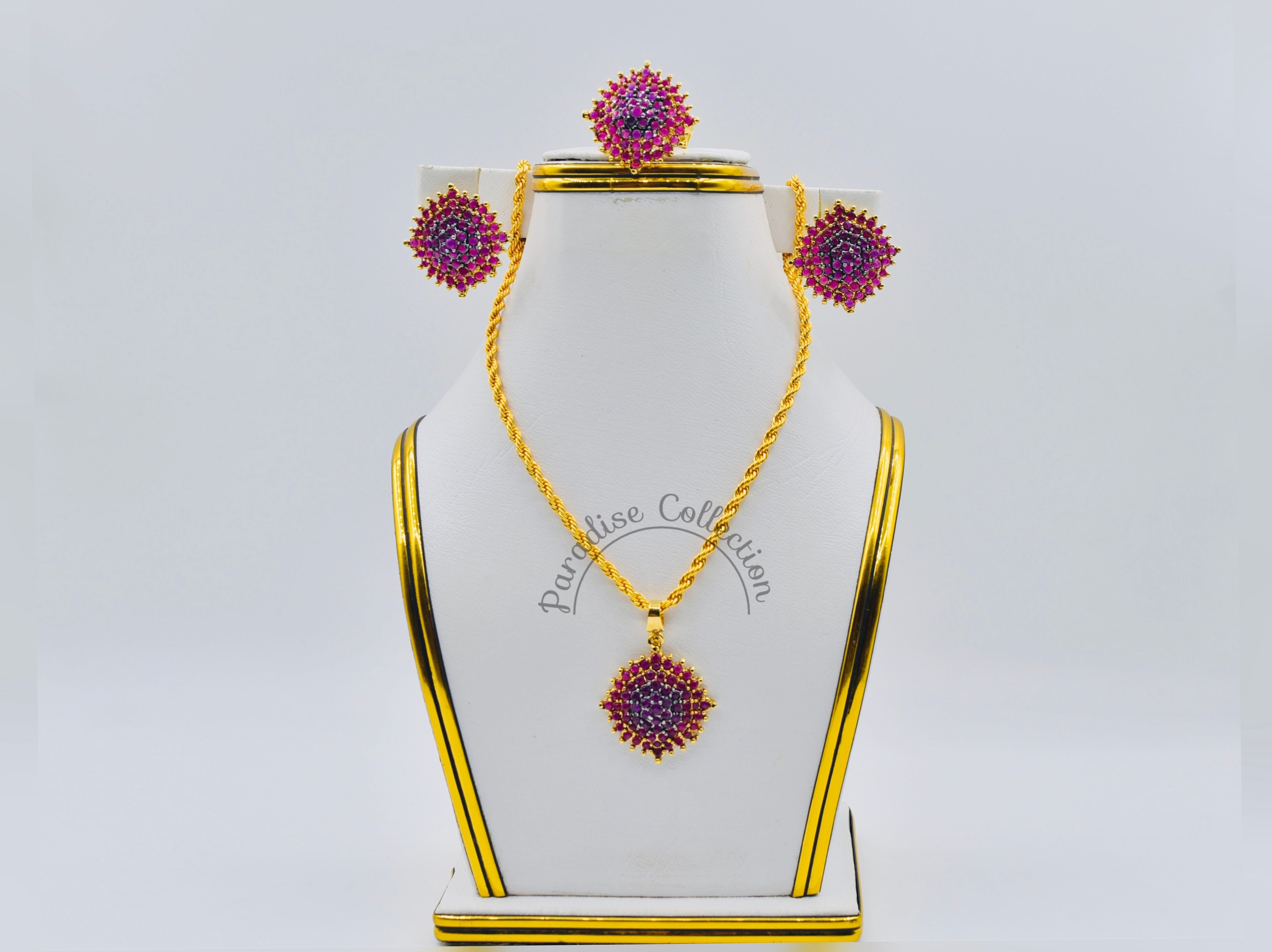 Pendant & Earrings Combo With Free Chain