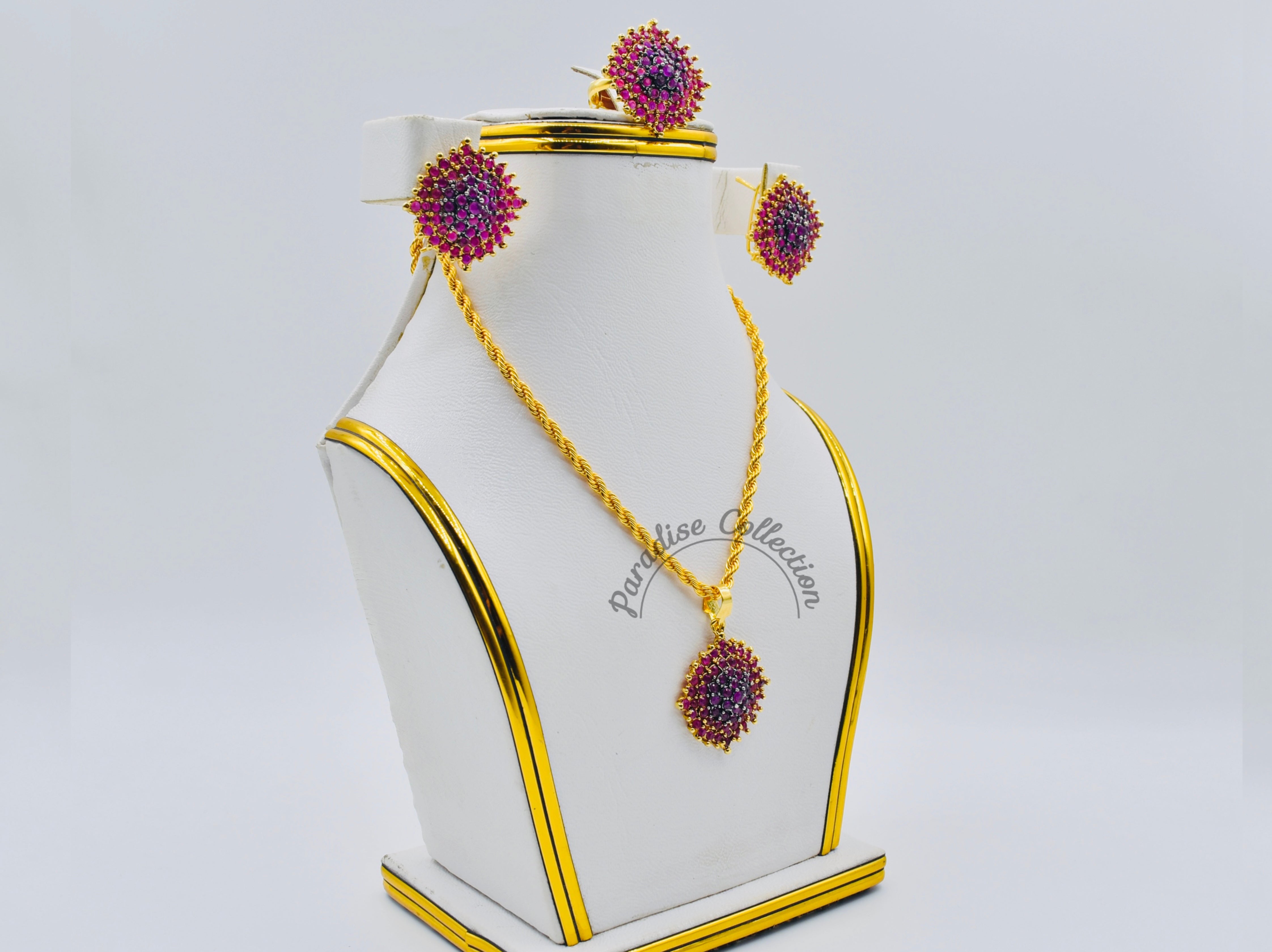 Pendant & Earrings Combo With Free Chain