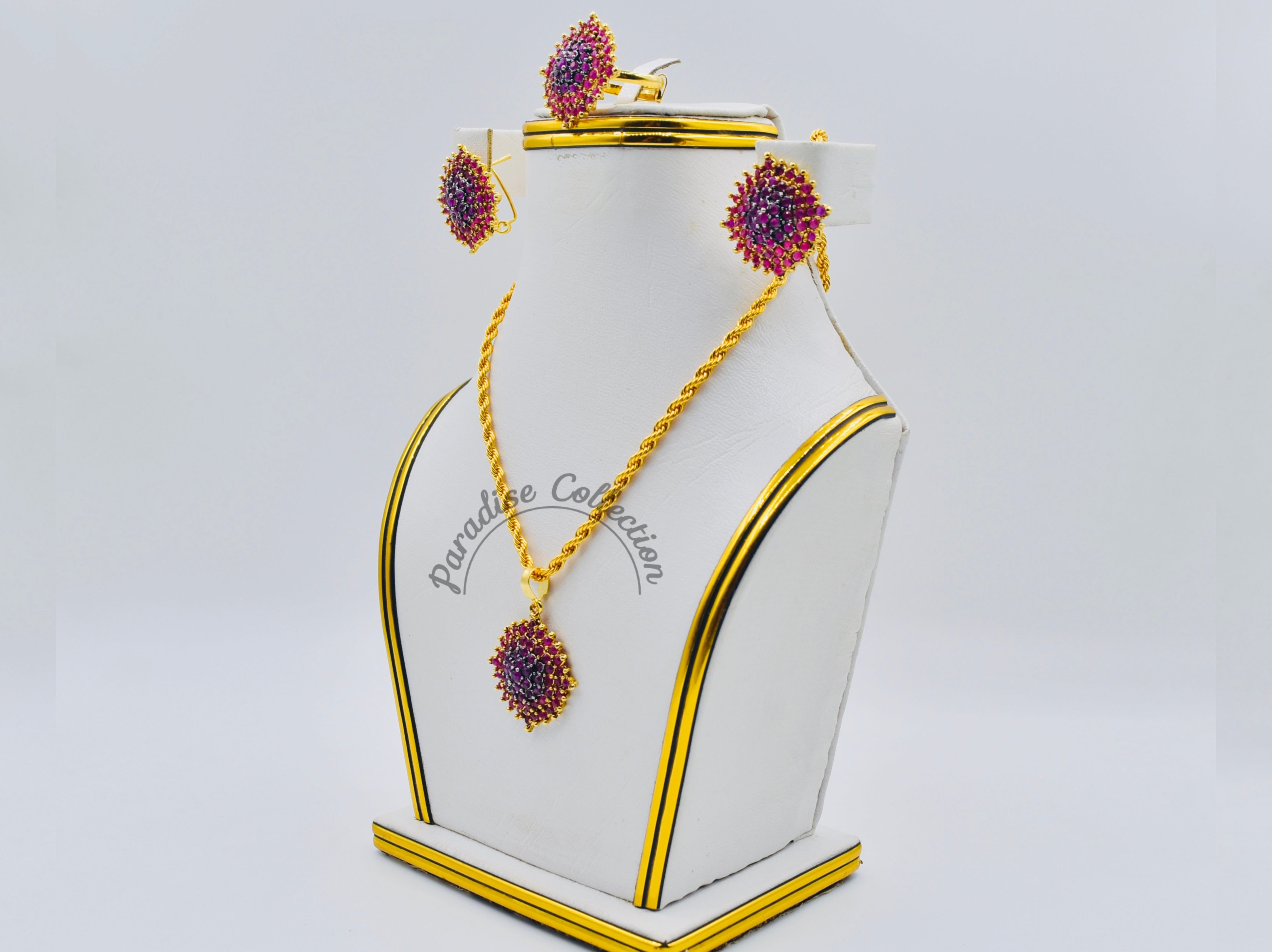 Pendant & Earrings Combo With Free Chain
