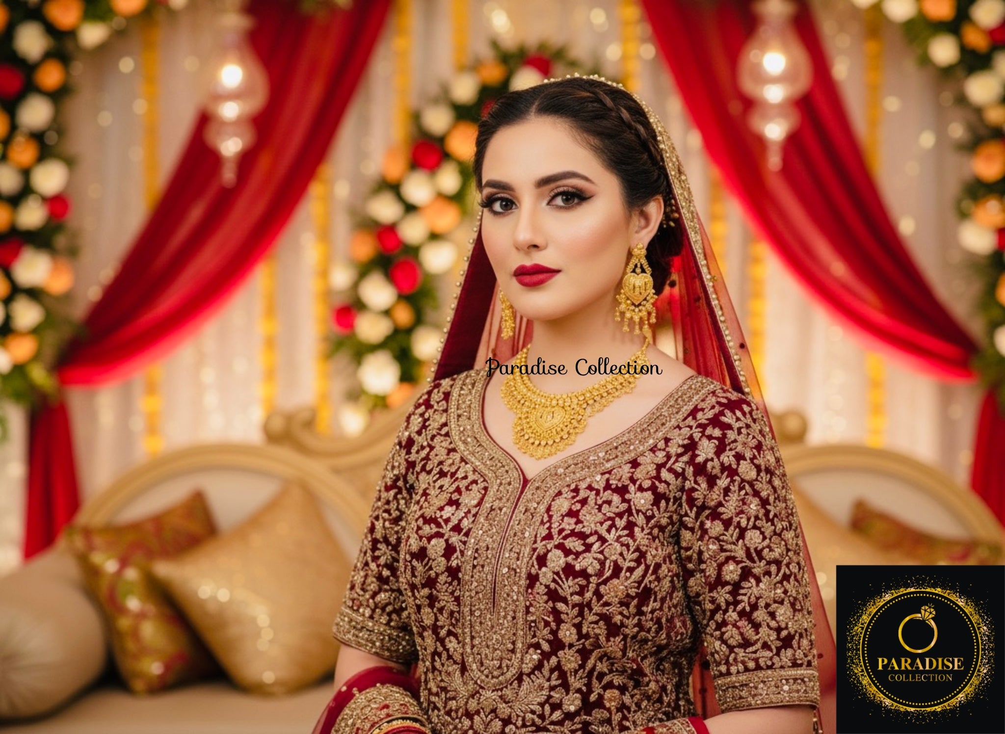 High-Quality Sona Polish Necklace Set – Stunning Accessory For Bridal Wear & Gifts