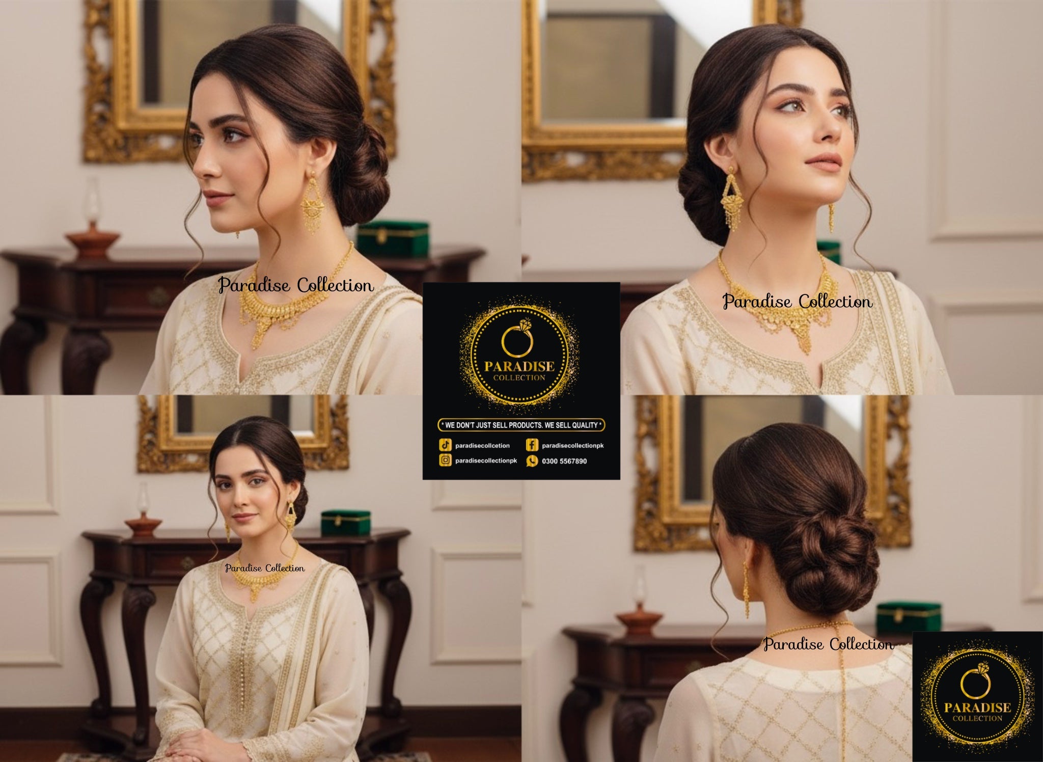 Royal Sona Finish Necklace Set – For Wedding Ensembles, Festivals & Timeless Gifts