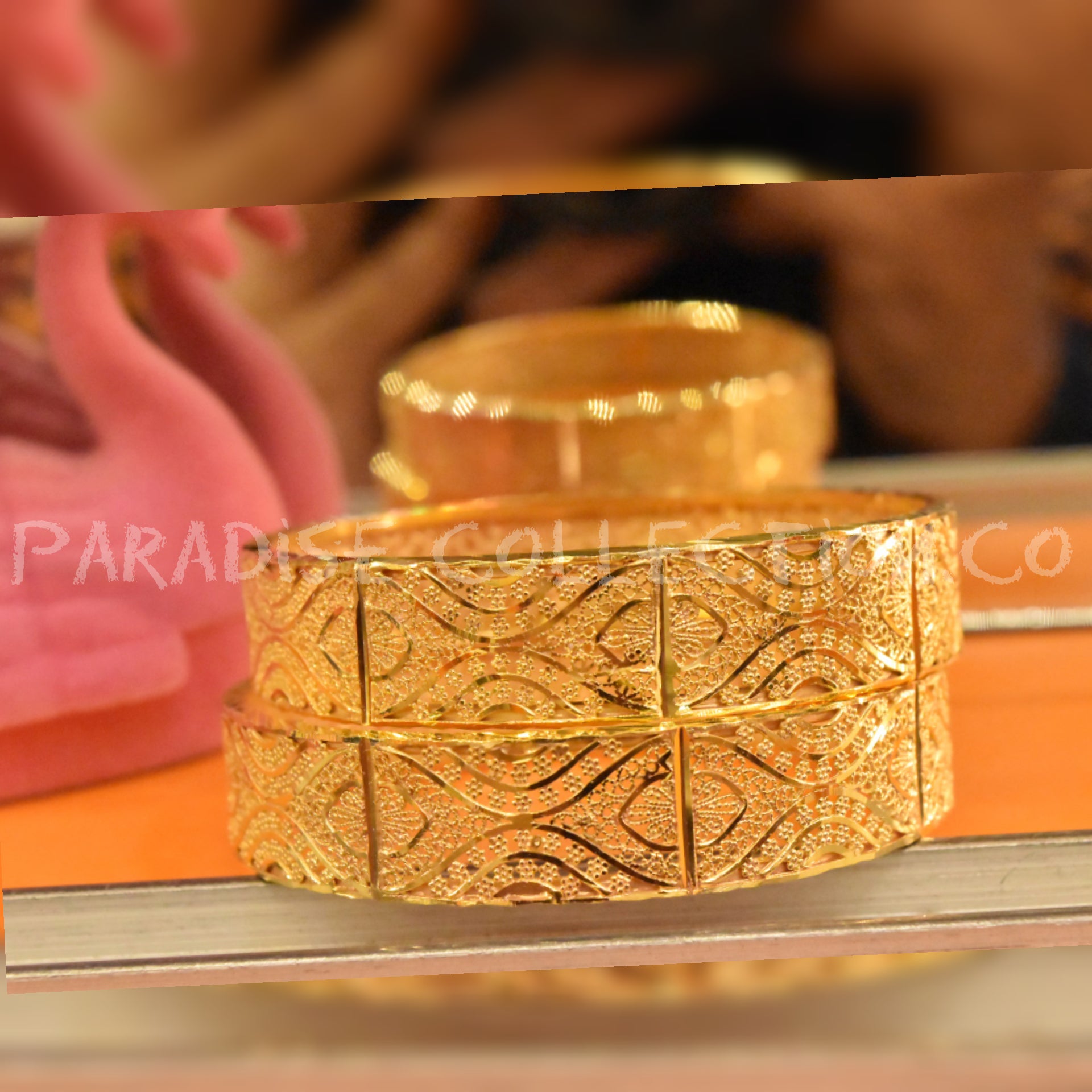 New Style Jewelry Gold Plated Bangles For Girls With Fancy Jewellry Box Free-Beautiful Gift Pack