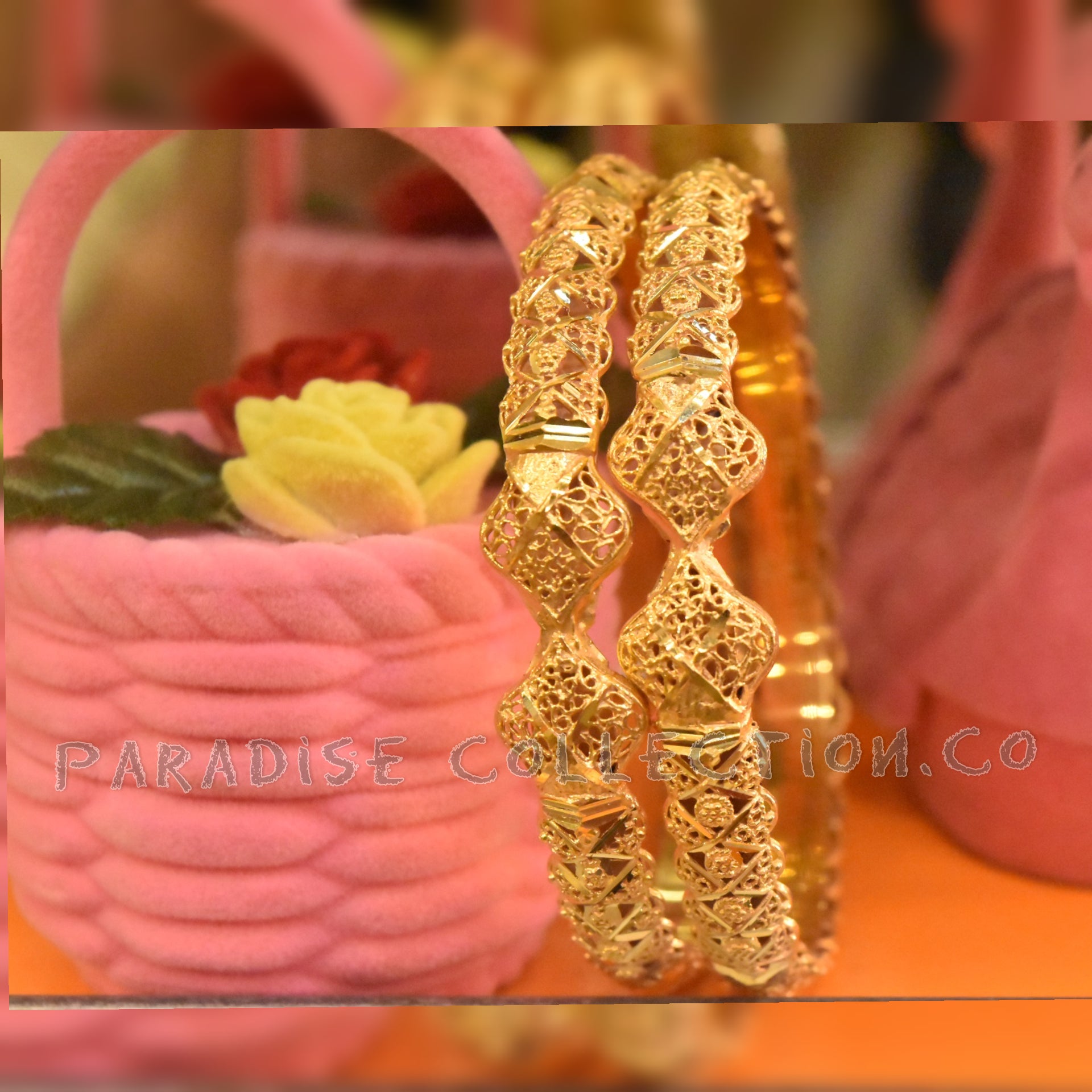 Premium Quality Elegant Bangles Pack Of 2 With Beautiful Gift Pack