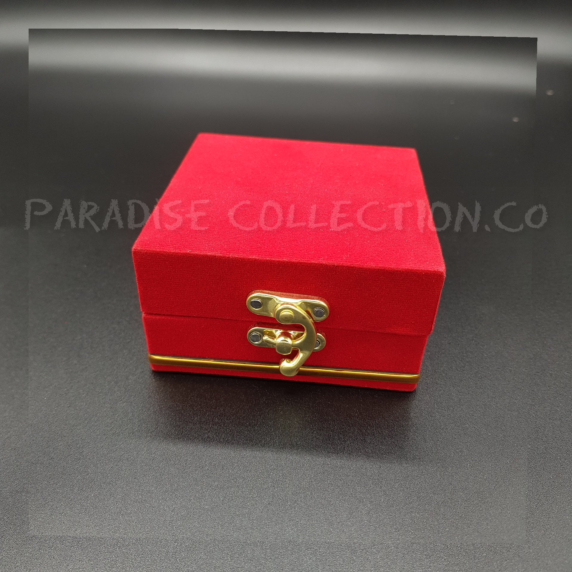 Square Red Velvet Box Watch Bangle Jewelry Gift Box