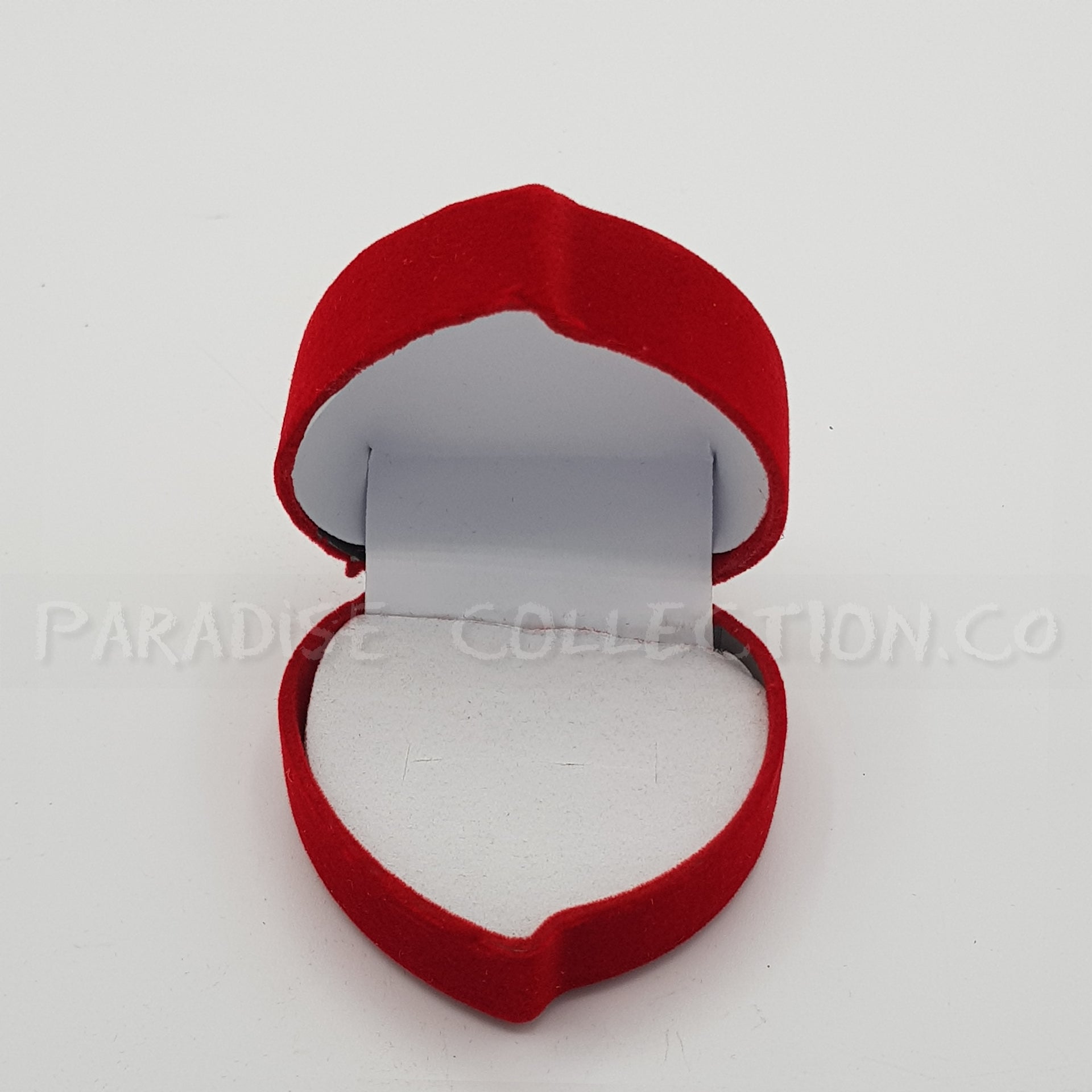 Heart Shape Ring Box In Red, Velvet High Quality Traditional