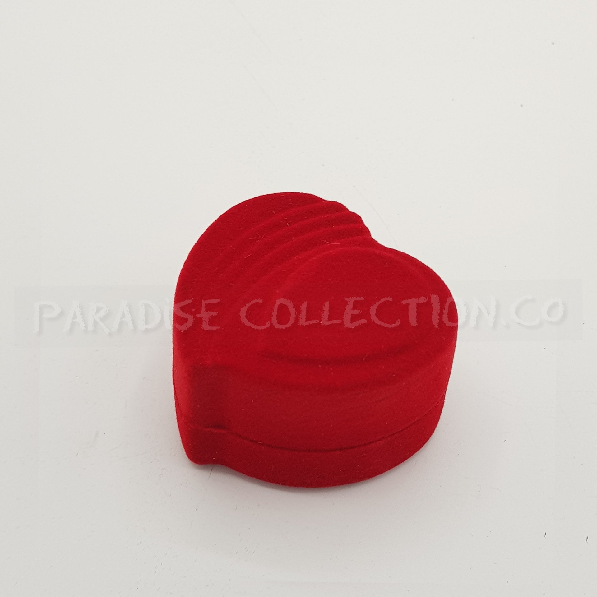 Heart Shape Ring Box In Red, Velvet High Quality Traditional