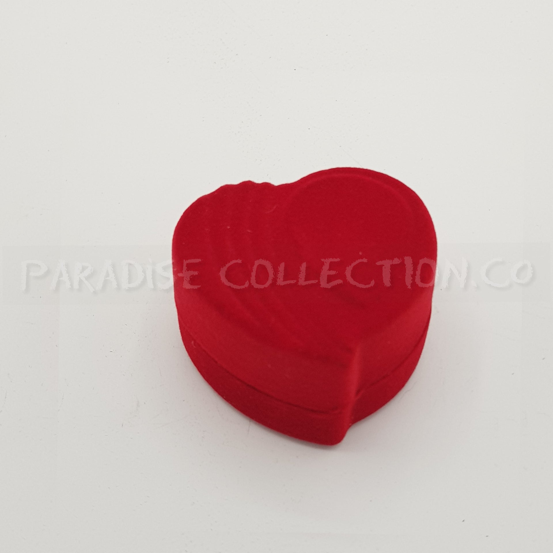 Heart Shape Ring Box In Red, Velvet High Quality Traditional