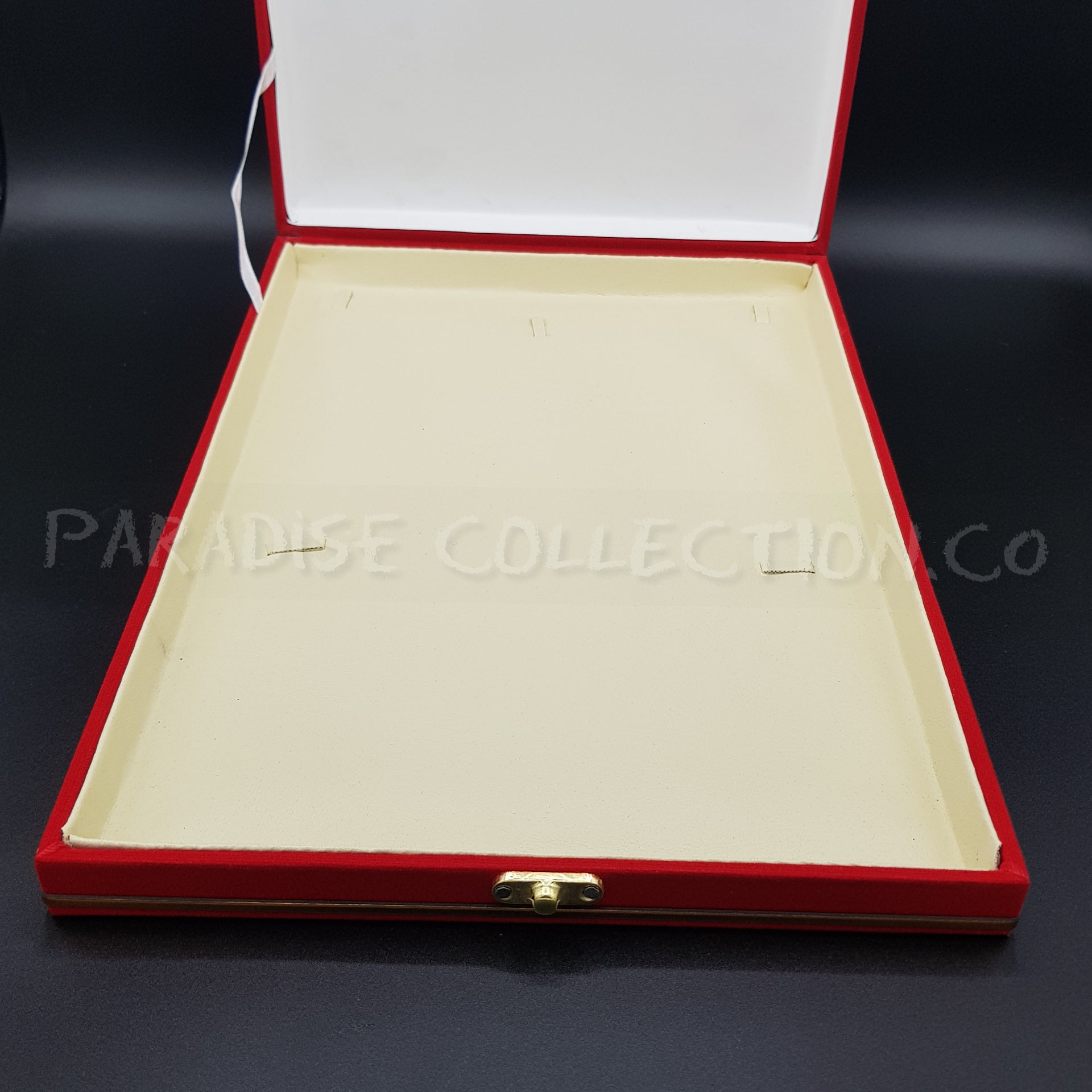 High-End Red Velvet Gold Jewelry Storage Box Wedding Bridal Set Box