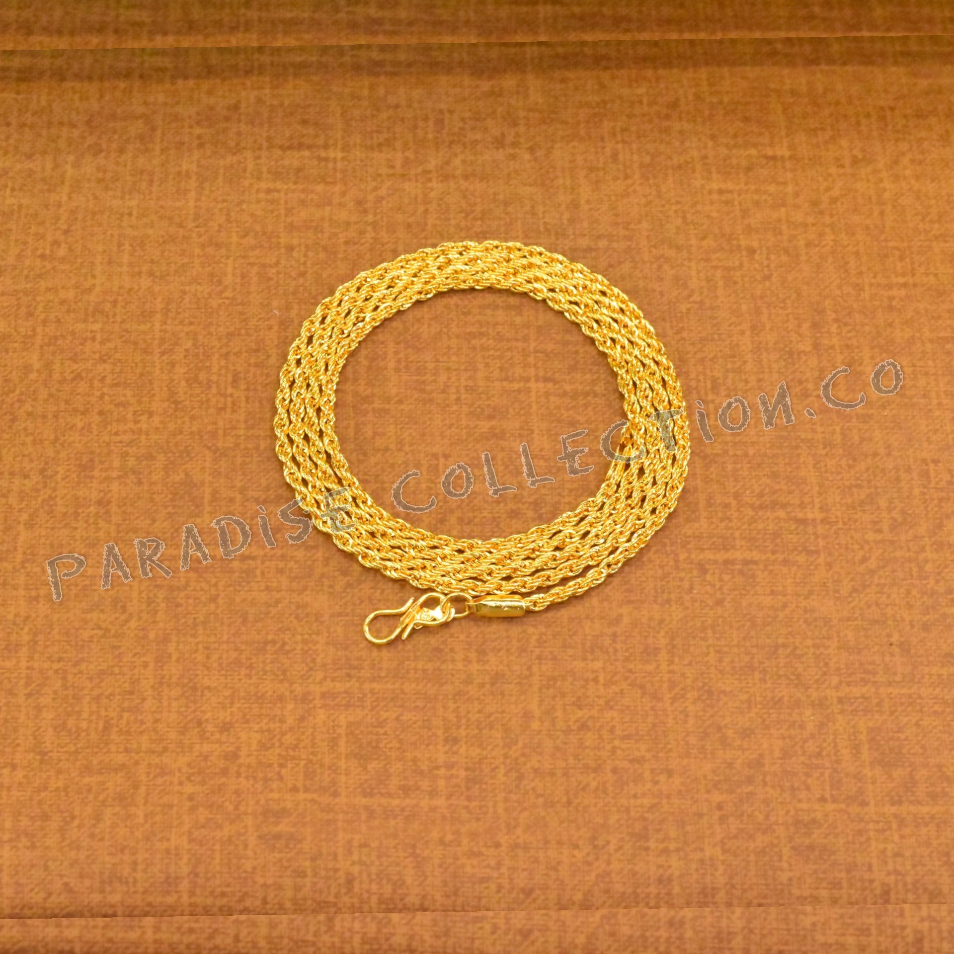 Solid Gold Plated Italian Neck Chain For Men's/Female-Made in Italy