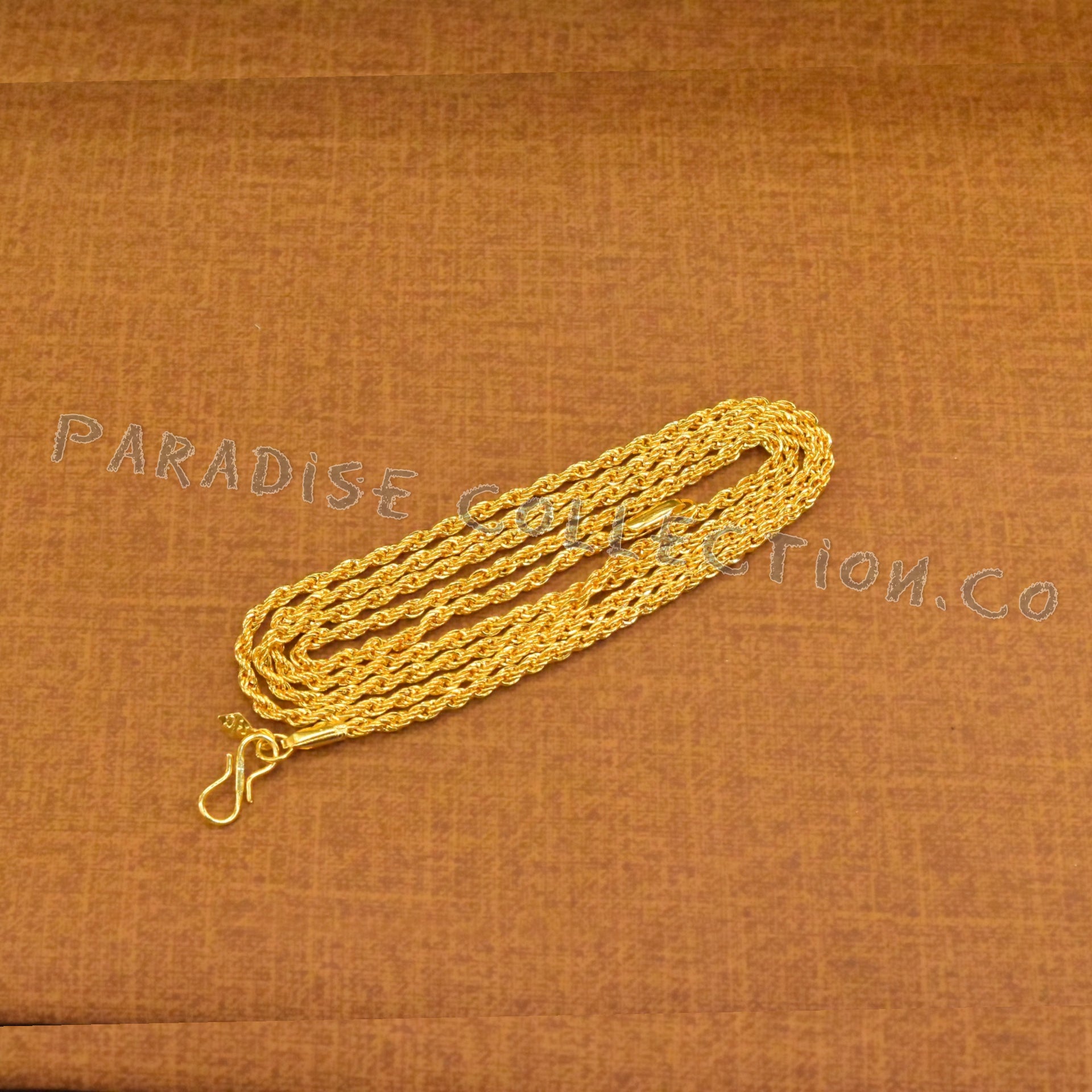 Solid Gold Plated Italian Neck Chain For Men's/Female-Made in Italy