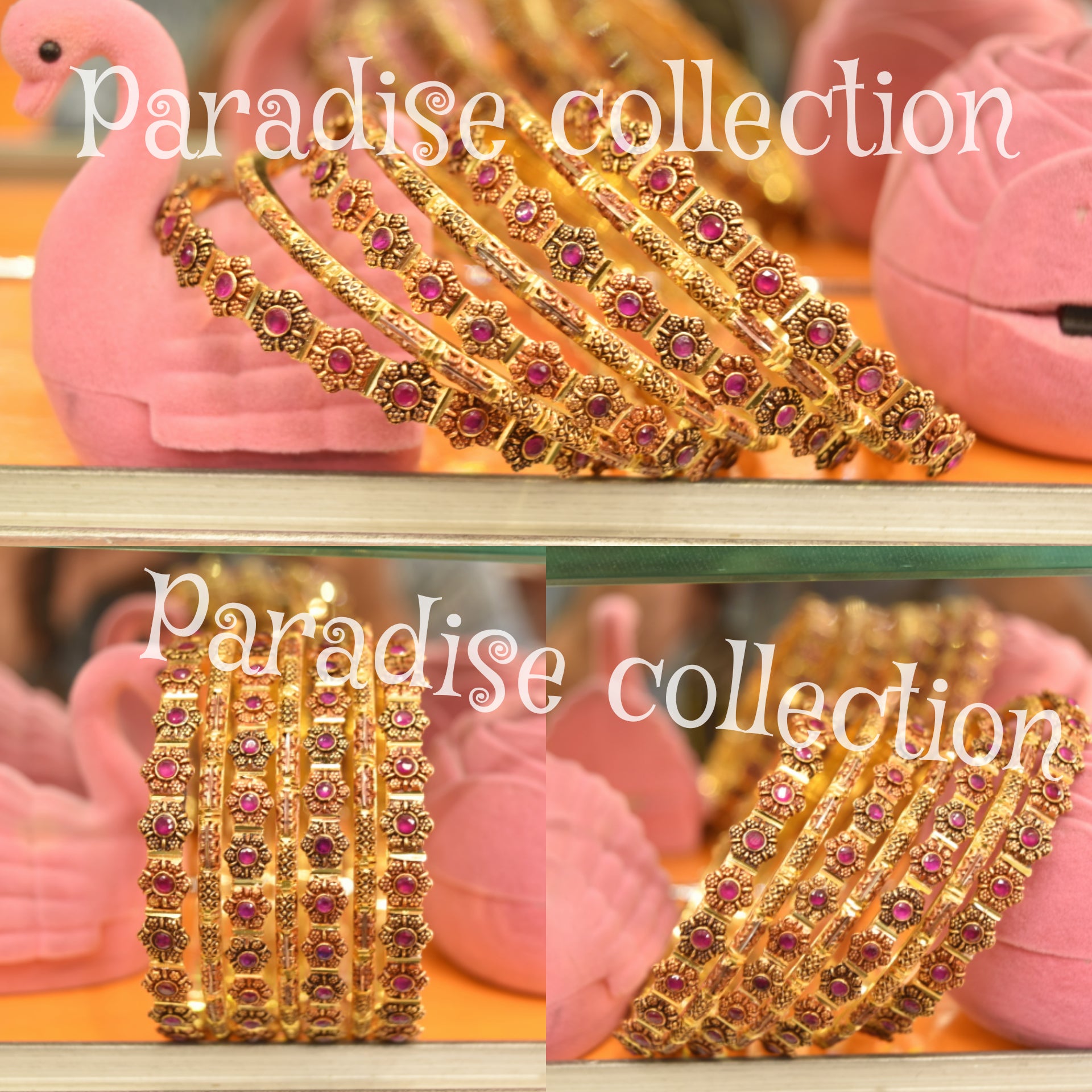 Brand New Gold Plated Bridal Bangles For Girls ⭐ With Fancy Jewelry Box