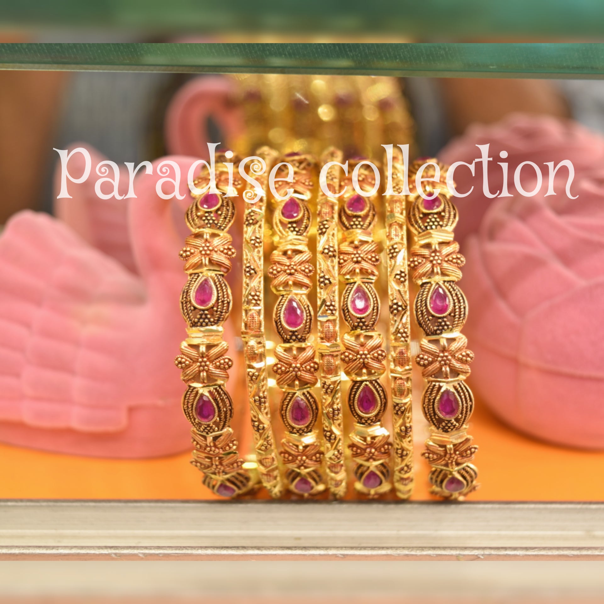 New Style Jewelry Gold Plated Bangles For Girls With Fancy Jewelry Box Free