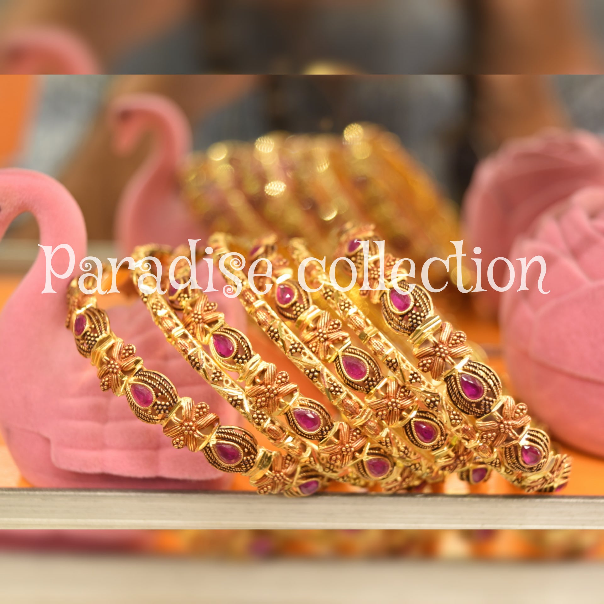 New Style Jewelry Gold Plated Bangles For Girls With Fancy Jewelry Box Free