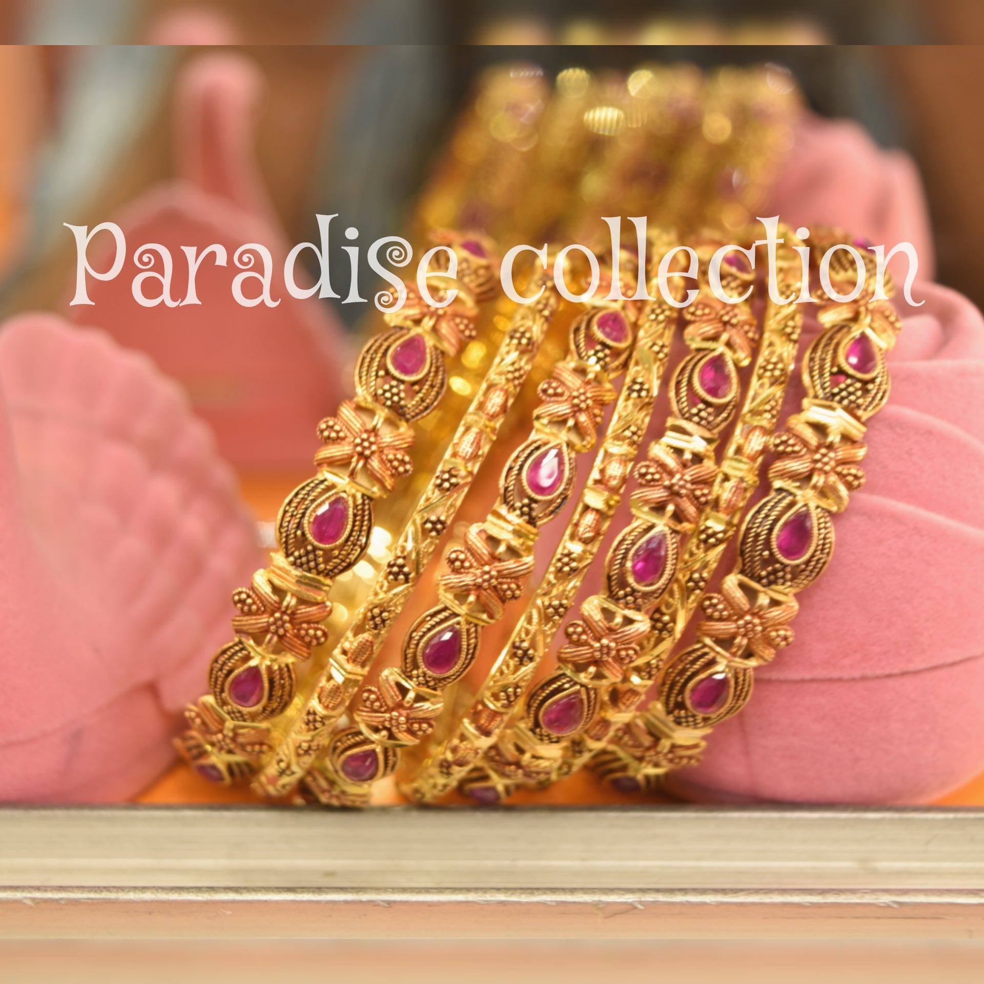 New Style Jewelry Gold Plated Bangles For Girls With Fancy Jewelry Box Free