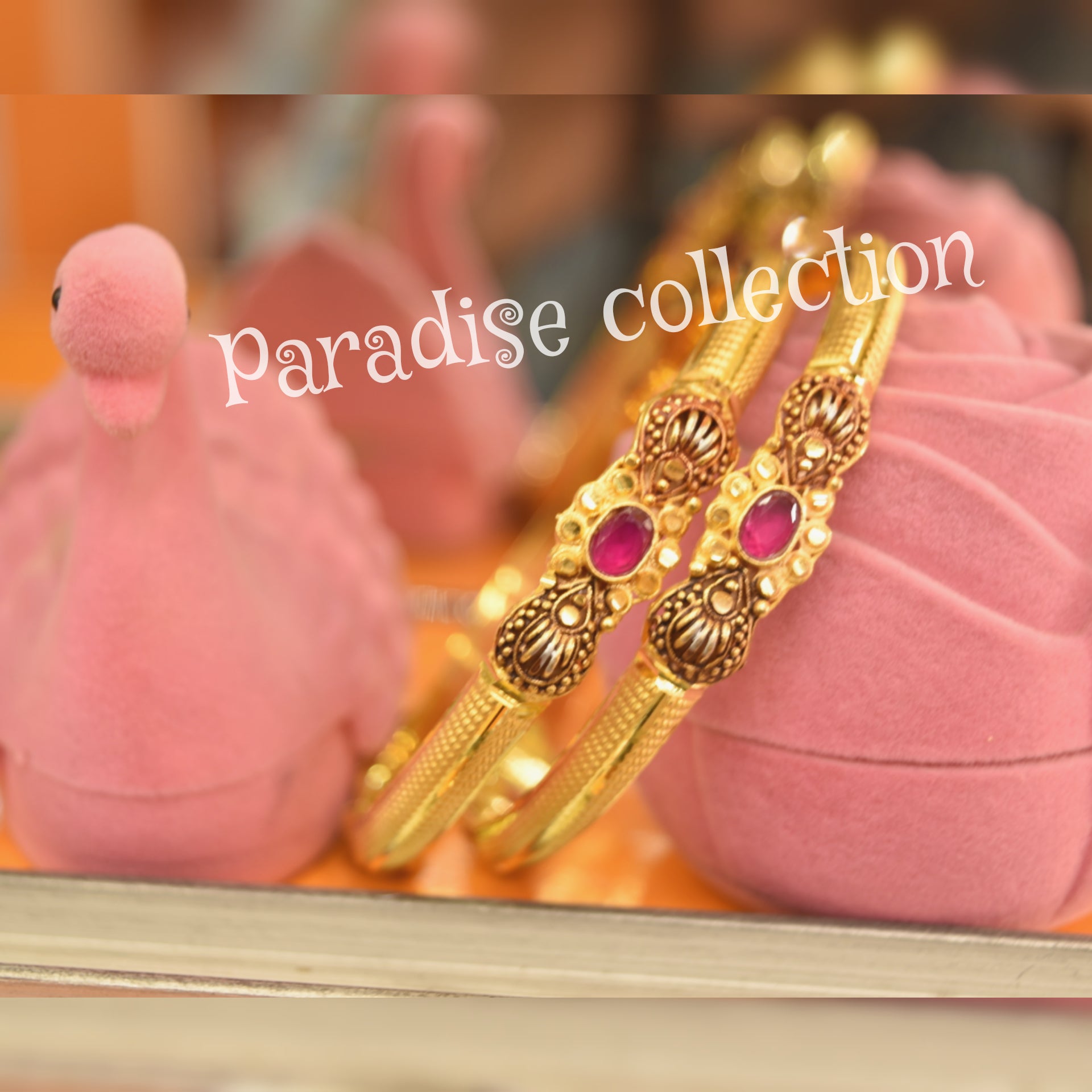 Stylish Egyptian Bangles Set Pack Of 2 With Fancy Jewelry Box Free